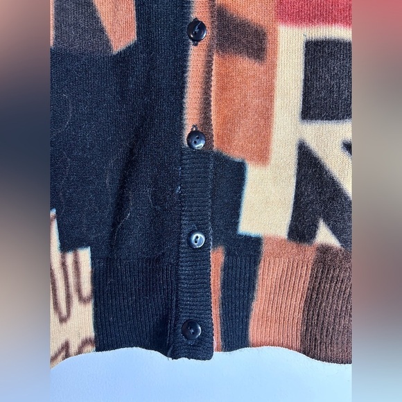 Geometry Button Cardigan Sweater Multi Size‎ XL - Picture 2 of 8